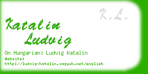 katalin ludvig business card